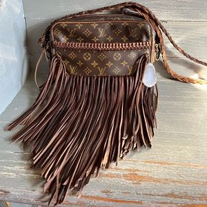 Vintage Boho Bags Repurposed Louis Vuitton Price is firm.